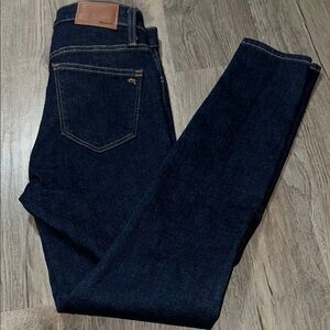 Madewell High-Rise Skinny Jeans in Deep Blue Sz 26 nwt